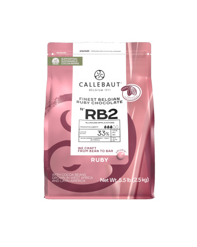 Chocolat rose 33% RUBY RB2 Callebaut 2,5kg