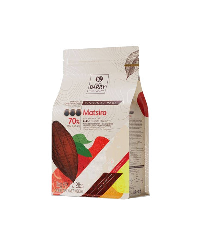 Chocolat de couverture noire Matsiro Barry 70% de cacao