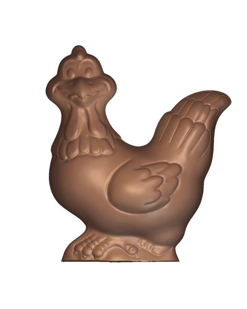Moule rigide pour chocolat forme poulet