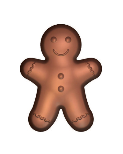 Moule pour chocolat 10 bonhommes en pain d'épices Cabrellon