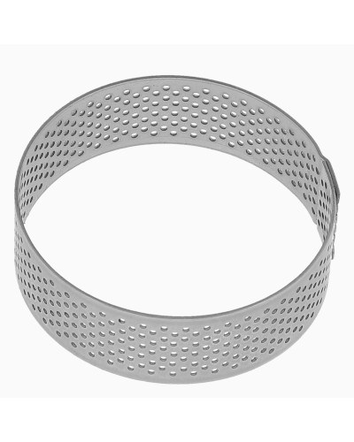 Cercle inox perforé hauteur 3.5cm