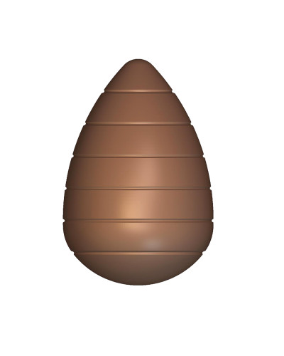 Moule pour chocolat 4 œufs rayures Cabrellon