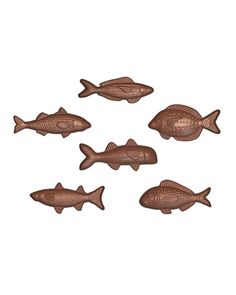 Moule pour friture en chocolat poissons Cabrellon