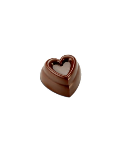 Moule pour bonbon chocolat coeur pyramide