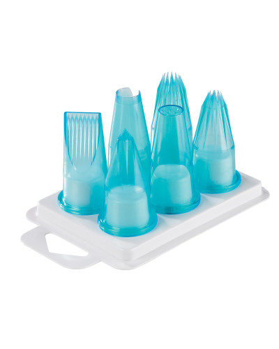Boîte de 6 douilles assorties pour pâtissier tritan