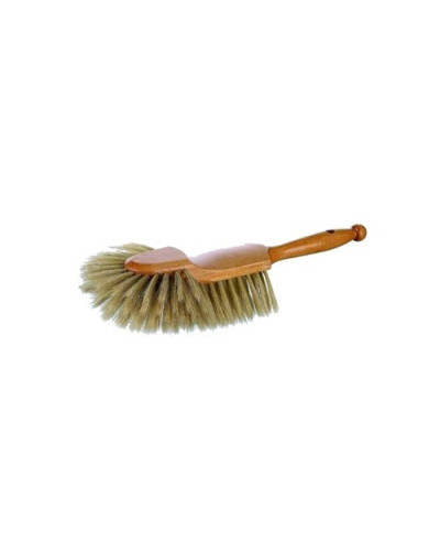 Brosse a Farine de Comptoir Demi-tete en Soie Blanche (Ronde)