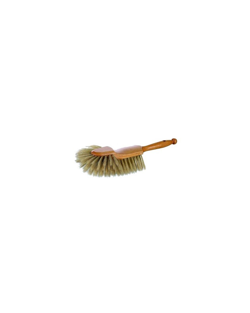 Brosse a Farine de Comptoir Demi-tete en Soie Blanche (Ronde)