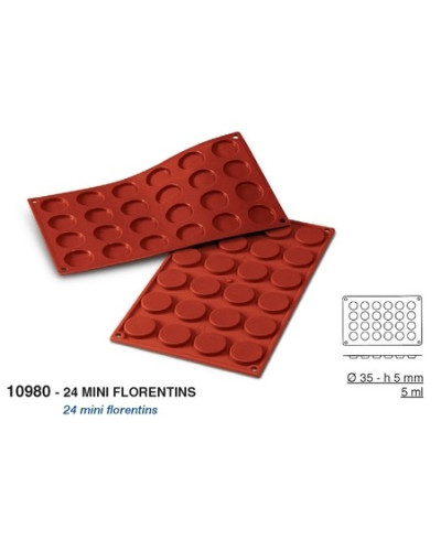 Moule silicone 24 mini florentins