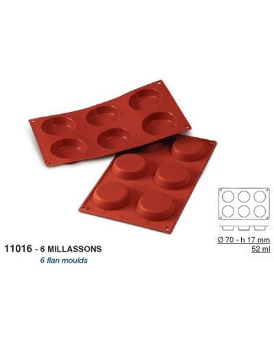 Moule silicone 6 millassons