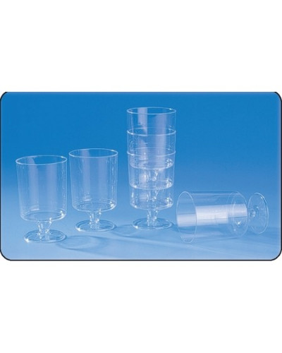 Verre pied cristal 17cl p/12