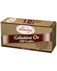 Feuilles de gélatine qualité or 1kg