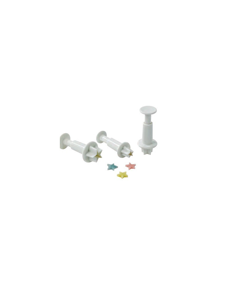 Découpoir étoile plastique (Lot de 3)