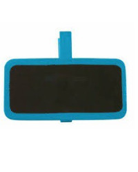 6 mini ardoises sur pince rectangle turquoise 2x4 cm