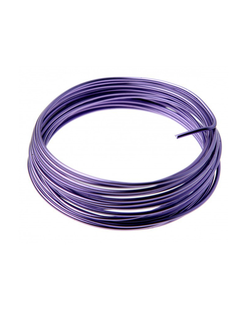 Fil métal lilas 5 mètres D. 2mm