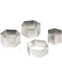 Lot de 6 nonnettes hexagonales (hauteur 4 cm)