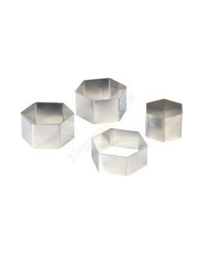 Lot de 6 nonnettes hexagonales (hauteur 4 cm)