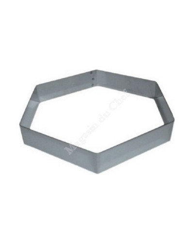 Hexagone à entremet (hauteur 3,5 cm)