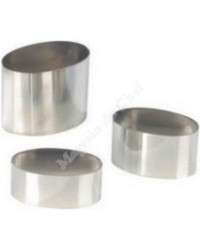 Lot de 6 nonnettes ovales (hauteur 4,5 cm)