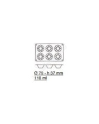Moule silicone briochettes 6 figures