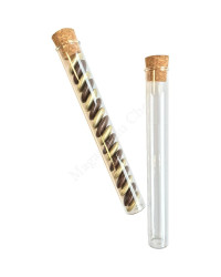 10 éprouvettes en verre avec bouchon liège