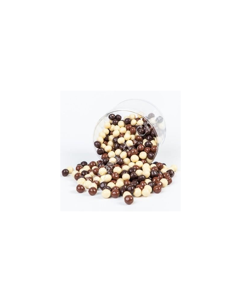 Billes de chocolat croustillantes assortis 250 gr