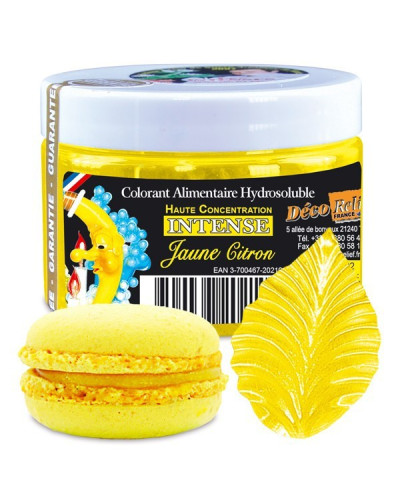 Colorant intense jaune citron Déco Relief (pot de 50gr)